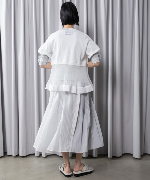 MARECHAL TERRE(マルシャルテル)の「裾プリーツニットカーディガン(カーディガン/ボレロ・レディース・ブラック/ライトグレー/オフホワイト/ラベンダー・MEDIUM)」の20枚目の写真