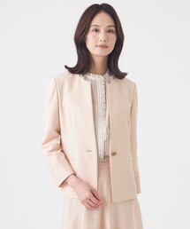 【美シリーズ・セットアップ対応・ウォッシャブル】オックスストレッチジャケット