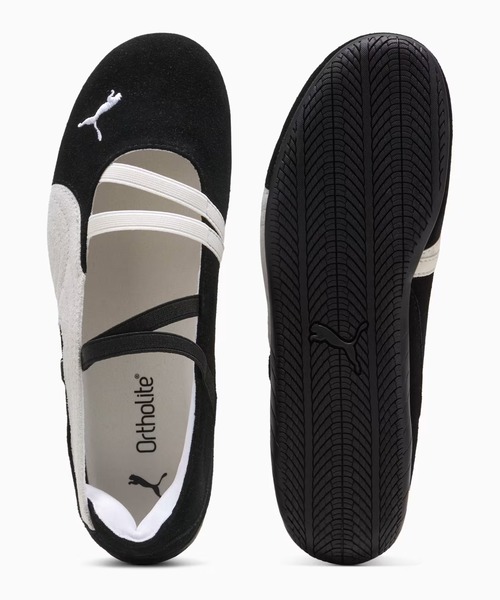 PUMA（プーマ）の「PUMA/プーマ ウィメンズ スピードキャット バレエ SD スニーカー フラットシューズ スリッポン ローカット 2026年 夏 夏服（バレエシューズ・レディース・ブラック/アイボリー・23/24/25/24.5/23.5）」の9枚目の写真