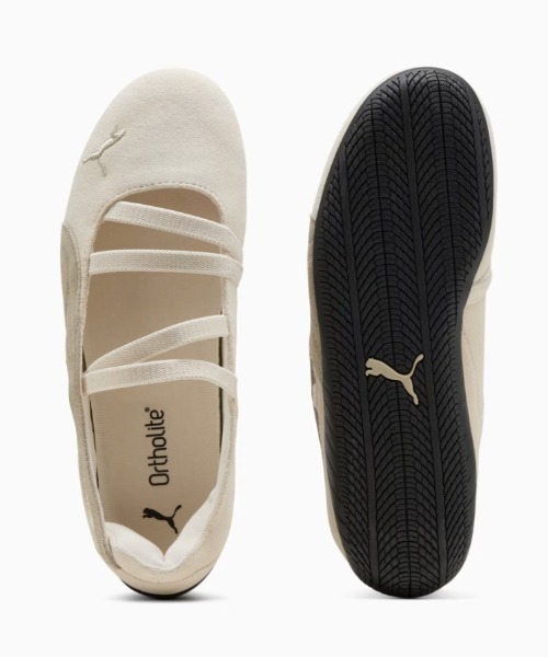 PUMA（プーマ）の「PUMA/プーマ ウィメンズ スピードキャット バレエ SD スニーカー フラットシューズ スリッポン ローカット 2026年 夏 夏服（バレエシューズ・レディース・ブラック/アイボリー・23/24/25/24.5/23.5）」の17枚目の写真