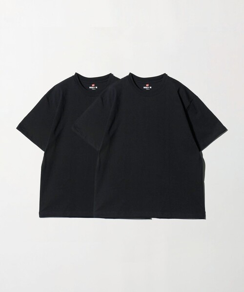 HANES(ヘインズ)の「<Hanes>ビーフィー Tシャツ 2パック(Tシャツ/カットソー・メンズ・ブラック/ホワイト・M/L/XL)」の3枚目の写真