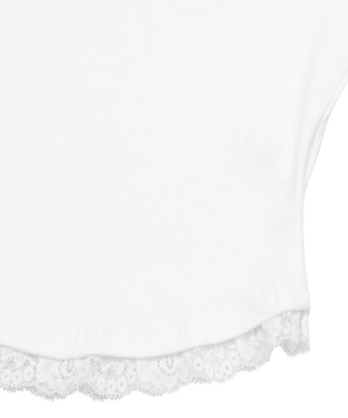 MUCENT(ムセント)の「A'GEM/9 × .kom 『MUCENT/ムセント』 SUNNIOR LACE V-NECK HALF T/サニアレースVネック Tシャツ(Tシャツ/カットソー・レディース・アイボリー/ブラック・FREE)」の17枚目の写真