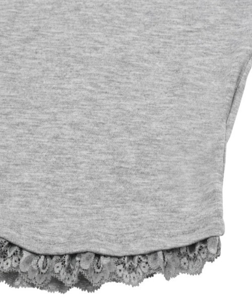 MUCENT(ムセント)の「A'GEM/9 × .kom 『MUCENT/ムセント』 SUNNIOR LACE V-NECK HALF T/サニアレースVネック Tシャツ(Tシャツ/カットソー・レディース・アイボリー/ブラック・FREE)」の21枚目の写真