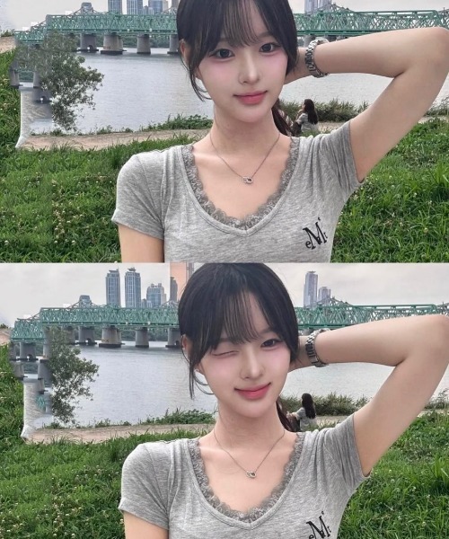 MUCENT(ムセント)の「A'GEM/9 × .kom 『MUCENT/ムセント』 SUNNIOR LACE V-NECK HALF T/サニアレースVネック Tシャツ(Tシャツ/カットソー・レディース・アイボリー/ブラック・FREE)」の9枚目の写真