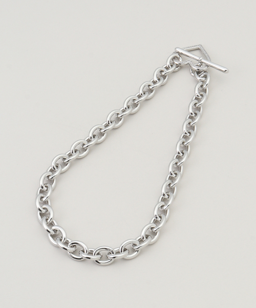 BASICKS（ベイシックス）の「BASICKS / ベイシックス Heart Link Flow Necklace（ネックレス・レディース・シルバー・FREE）」の3枚目の写真