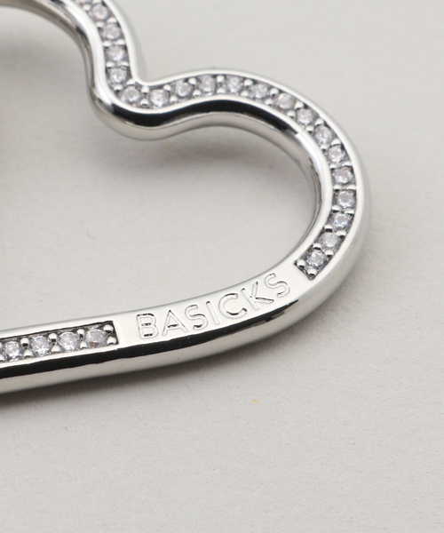 BASICKS（ベイシックス）の「BASICKS / ベイシックス Heart Link Flow Necklace（ネックレス・レディース・シルバー・FREE）」の5枚目の写真