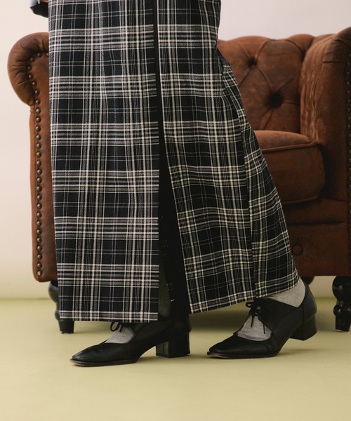 loin nuit（ロワンニュイ）の「slit narrow skirt / スリットナロースカート（スカート・レディース・ブラック/グレー・FREE）」の21枚目の写真