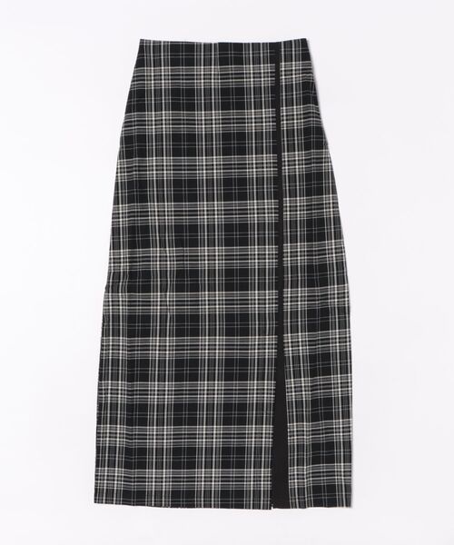 loin nuit（ロワンニュイ）の「slit narrow skirt / スリットナロースカート（スカート・レディース・ブラック/グレー・FREE）」の9枚目の写真