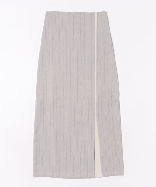 loin nuit（ロワンニュイ）の「slit narrow skirt / スリットナロースカート（スカート・レディース・ブラック/グレー・FREE）」の10枚目の写真