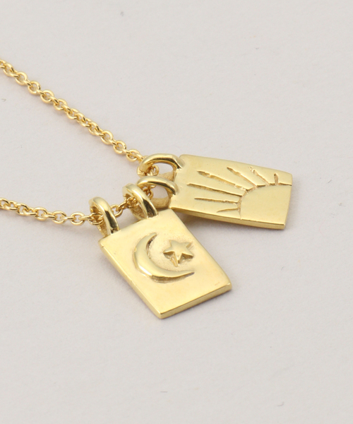 Chibi Jewels (チビジュエルズ)の「【chibi jewels/チビジュエルズ】 Sun&Moon Escapular ネックレス(ネックレス・レディース・ゴールド・FREE)」の7枚目の写真