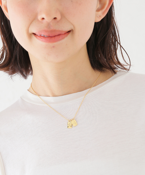 Chibi Jewels (チビジュエルズ)の「【chibi jewels/チビジュエルズ】 Sun&Moon Escapular ネックレス(ネックレス・レディース・ゴールド・FREE)」の8枚目の写真