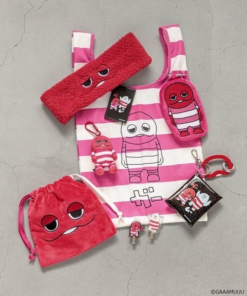 Me%（ミィパーセント）の「【ガチャピン・ムック/ガーとムー】ポーチ付きエコBAG　650245（エコバッグ/サブバッグ・レディース・その他4/ホワイト/その他1/その他3・FREE）」の12枚目の写真