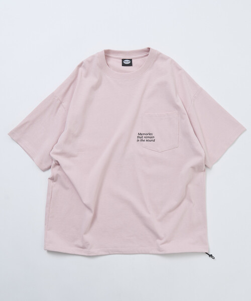 FREAK'S STORE(フリークスストア)の「限定展開 ビッグシルエット ワンポイント刺繍 バックプリント ヘムコード ポケットTシャツ(Tシャツ/カットソー・メンズ・ネイビー/スミクロ/ホワイト/ピンク/アッシュグレー・SMALL/MEDIUM/LARGE)」の14枚目の写真