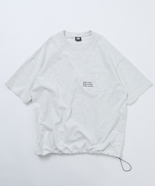FREAK'S STORE(フリークスストア)の「限定展開 ビッグシルエット ワンポイント刺繍 バックプリント ヘムコード ポケットTシャツ(Tシャツ/カットソー・メンズ・ネイビー/スミクロ/ホワイト/ピンク/アッシュグレー・SMALL/MEDIUM/LARGE)」の18枚目の写真