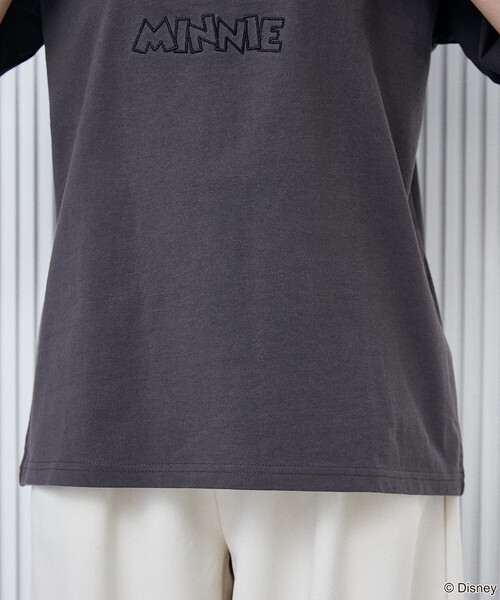 PUBLUX(パブリュクス)の「PUBLUX/パブリュクス Minnie Mouse/ミニーマウス/ レオパード柄 ドッキング Tシャツ 限定展開(Tシャツ/カットソー・レディース・ライトグレー/イエロー/チャコールグレー・フリ-)」の15枚目の写真