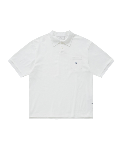 COVERNAT(カバーナット)の「シグニチャーシンボルポケットポロTシャツホワイト(ポロシャツ・レディース・その他・X-SMALL/SMALL/MEDIUM/LARGE/X-LARGE/XX-LARGE)」の1枚目の写真