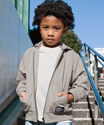 WASK（ワスク）の「ムラ柄ロゴ刺しゅう・ボンディングパーカー（パーカー）」