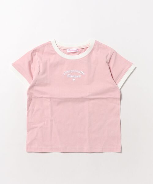 PINKHUNT(ピンクハント)の「PINKHUNT リンガーTシャツ 1513K(Tシャツ/カットソー・キッズ・ベビーピンク/ホワイト/ネイビー・120cm/130cm/140cm/150cm/160cm)」の13枚目の写真