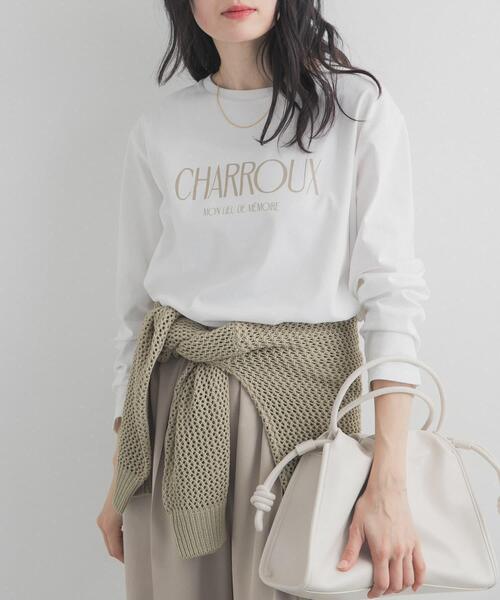 URBAN RESEARCH DOORS（アーバンリサーチドアーズ）の「ロゴプリントロングスリーブTシャツ（Tシャツ/カットソー・レディース・オフホワイト/ホワイト系その他・FREE）」の2枚目の写真