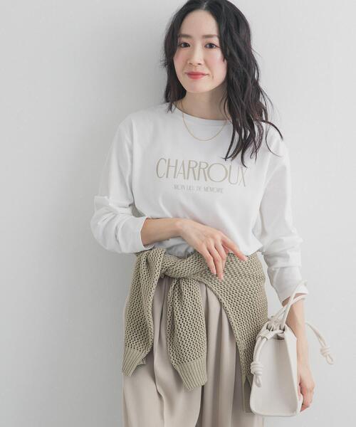 URBAN RESEARCH DOORS（アーバンリサーチドアーズ）の「ロゴプリントロングスリーブTシャツ（Tシャツ/カットソー・レディース・オフホワイト/ホワイト系その他・FREE）」の4枚目の写真