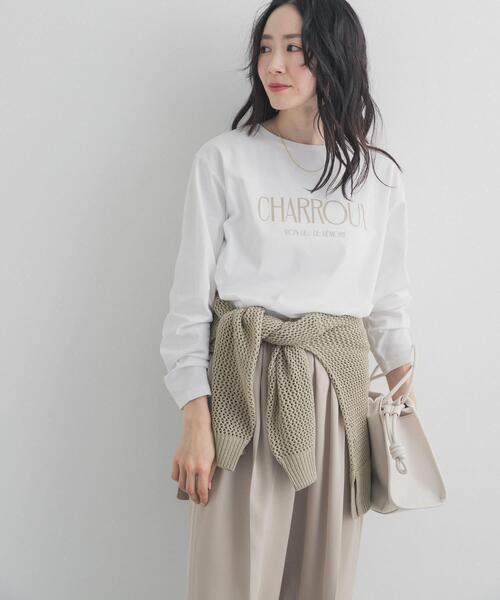 URBAN RESEARCH DOORS（アーバンリサーチドアーズ）の「ロゴプリントロングスリーブTシャツ（Tシャツ/カットソー・レディース・オフホワイト/ホワイト系その他・FREE）」の5枚目の写真