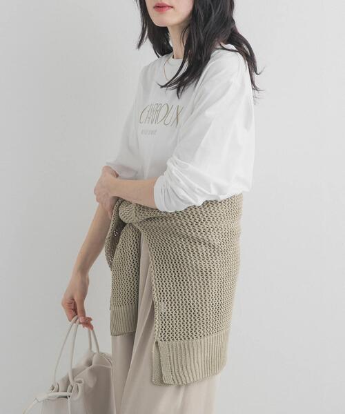 URBAN RESEARCH DOORS（アーバンリサーチドアーズ）の「ロゴプリントロングスリーブTシャツ（Tシャツ/カットソー・レディース・オフホワイト/ホワイト系その他・FREE）」の6枚目の写真