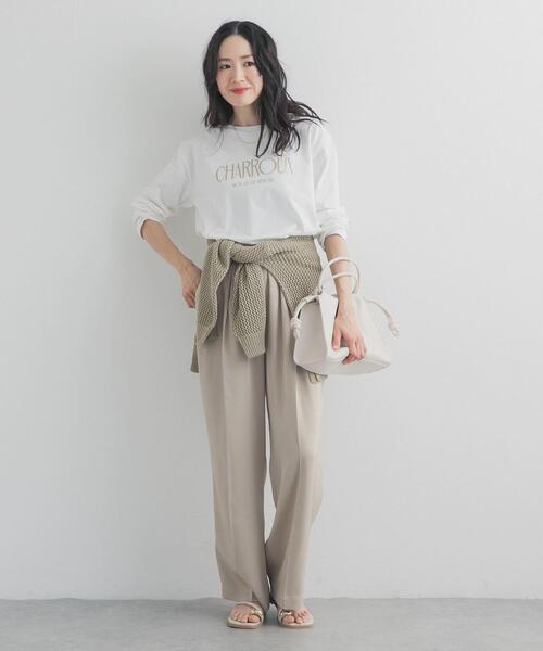 URBAN RESEARCH DOORS（アーバンリサーチドアーズ）の「ロゴプリントロングスリーブTシャツ（Tシャツ/カットソー・レディース・オフホワイト/ホワイト系その他・FREE）」の9枚目の写真