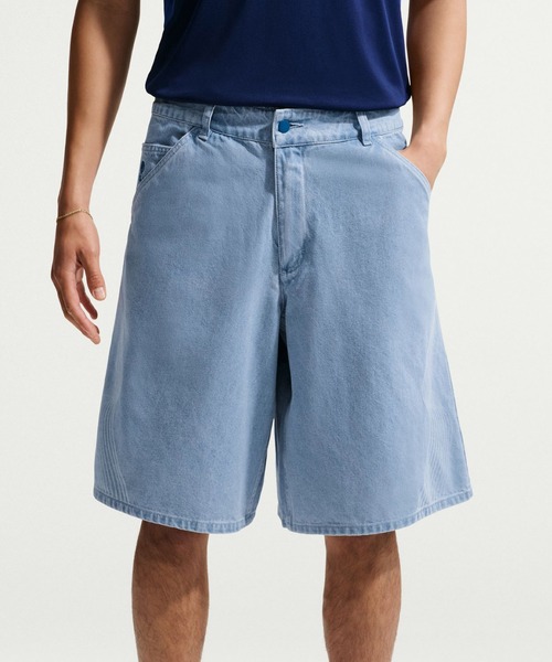 NIKE（ナイキ）の「NIKE AS M NK DENIM SHORT FTBL KOR A / ナイキ デニム ショート FTBL KOR A 【SP】（デニムパンツ・メンズ・ダークグレー/ブルー・36inch/30inch/32inch/34inch）」の12枚目の写真