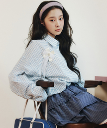 CELITAILS（セリテールズ）の「OVERFIT CHECK SHIRT_SKY BLUE（シャツ/ブラウス）」