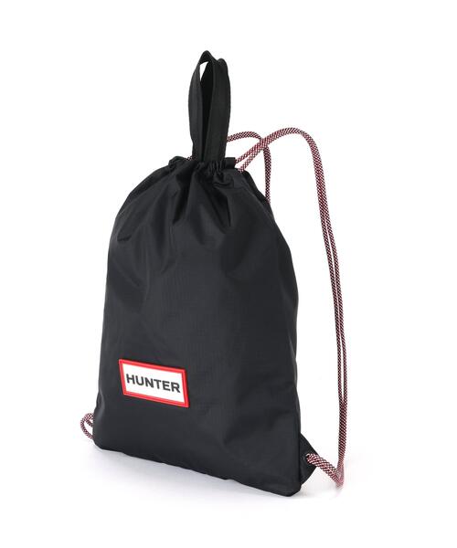 HUNTER（ハンター）の「HUNTER(ハンター) トラベル ドローストリング バックパック トート/2WAY（バックパック/リュック・レディース・ブラック/ホワイト・F）」の4枚目の写真