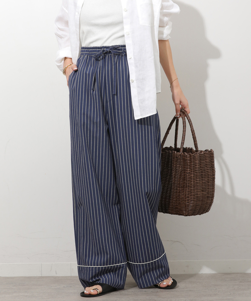 JOURNAL STANDARD relume（ジャーナルスタンダード　レリューム）の「パイピングストライプパンツ（その他パンツ・レディース・ブラウン/ブルー系その他/ネイビー・FREE）」の15枚目の写真