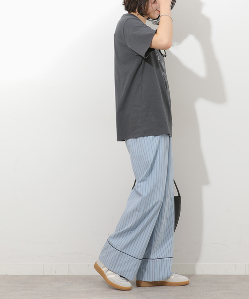 JOURNAL STANDARD relume（ジャーナルスタンダード　レリューム）の「パイピングストライプパンツ（その他パンツ・レディース・ブラウン/ブルー系その他/ネイビー・FREE）」の19枚目の写真