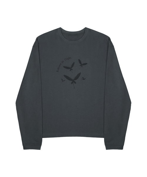 BEGIN202（ビギン202）の「[3カラー] トンボ ロングスリーブ（Tシャツ/カットソー・メンズ・ブラック/グレー/チャコール・1/2/3）」の3枚目の写真