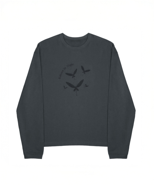 BEGIN202（ビギン202）の「[3カラー] トンボ ロングスリーブ（Tシャツ/カットソー・メンズ・ブラック/グレー/チャコール・1/2/3）」の6枚目の写真