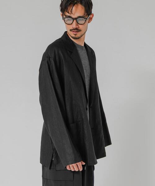 URBAN RESEARCH（アーバンリサーチ）の「LINEN SHIRTS JACKET（その他アウター・メンズ・ブラック/ベージュ/ネイビー・MEDIUM/LARGE）」の10枚目の写真