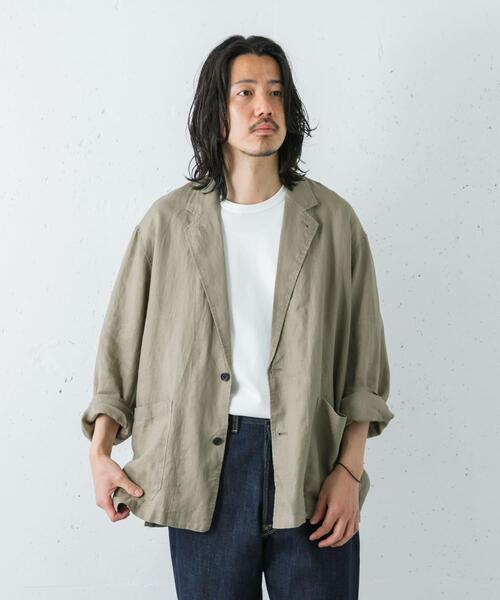 URBAN RESEARCH（アーバンリサーチ）の「LINEN SHIRTS JACKET（その他アウター・メンズ・ブラック/ベージュ/ネイビー・MEDIUM/LARGE）」の22枚目の写真