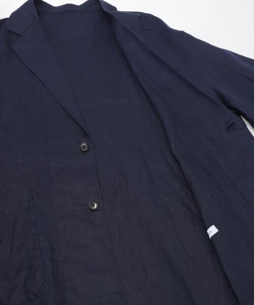 URBAN RESEARCH（アーバンリサーチ）の「LINEN SHIRTS JACKET（その他アウター・メンズ・ブラック/ベージュ/ネイビー・MEDIUM/LARGE）」の4枚目の写真