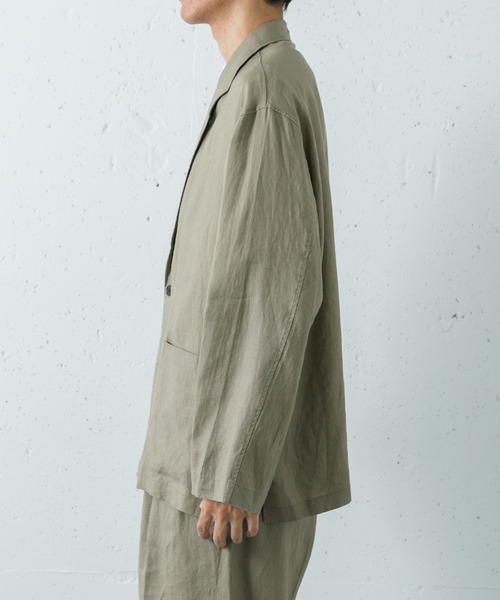 URBAN RESEARCH（アーバンリサーチ）の「LINEN SHIRTS JACKET（その他アウター・メンズ・ブラック/ベージュ/ネイビー・MEDIUM/LARGE）」の6枚目の写真