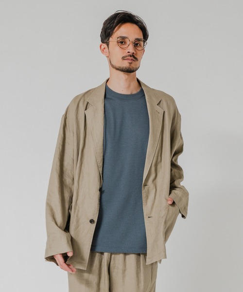 URBAN RESEARCH（アーバンリサーチ）の「LINEN SHIRTS JACKET（その他アウター・メンズ・ブラック/ベージュ/ネイビー・MEDIUM/LARGE）」の16枚目の写真