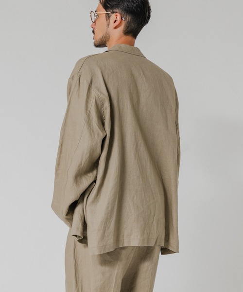 URBAN RESEARCH（アーバンリサーチ）の「LINEN SHIRTS JACKET（その他アウター・メンズ・ブラック/ベージュ/ネイビー・MEDIUM/LARGE）」の17枚目の写真