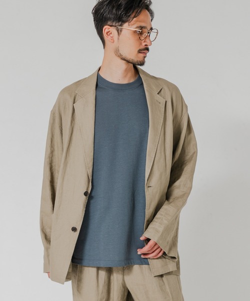 URBAN RESEARCH（アーバンリサーチ）の「LINEN SHIRTS JACKET（その他アウター・メンズ・ブラック/ベージュ/ネイビー・MEDIUM/LARGE）」の18枚目の写真