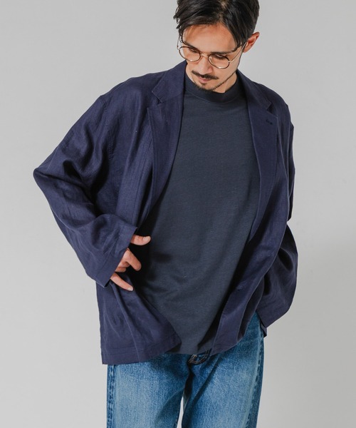 URBAN RESEARCH（アーバンリサーチ）の「LINEN SHIRTS JACKET（その他アウター・メンズ・ブラック/ベージュ/ネイビー・MEDIUM/LARGE）」の20枚目の写真
