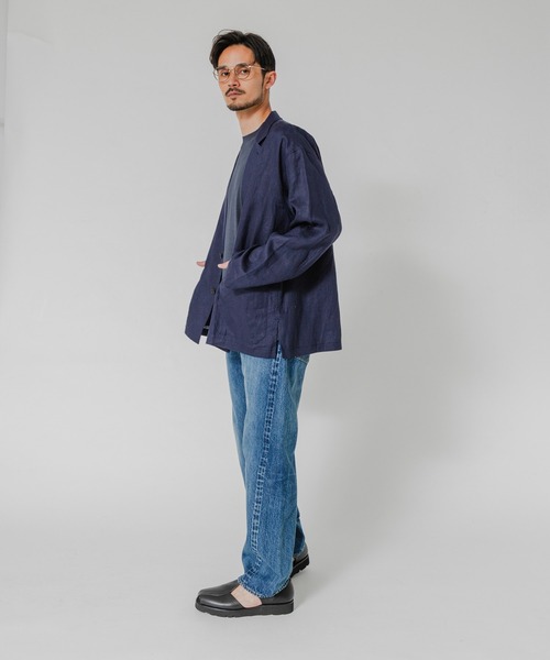 URBAN RESEARCH（アーバンリサーチ）の「LINEN SHIRTS JACKET（その他アウター・メンズ・ブラック/ベージュ/ネイビー・MEDIUM/LARGE）」の22枚目の写真