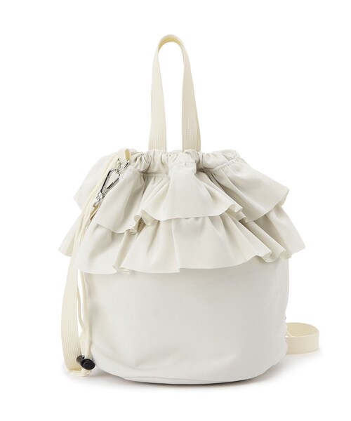 ITS'DEMO(イッツデモ)の「フリルドロストショルダー(ショルダーバッグ・レディース・ブラック/アイボリー・00)」の10枚目の写真