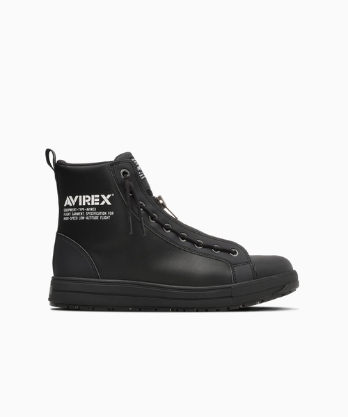 AVIREX（アヴィレックス）の「《AVIREX × CONVERSE》ALL STAR PS II CENTERZIP HI / アヴィレックス / コンバース（スニーカー・メンズ・ブラック・9.5/8.5/7.5）」の4枚目の写真