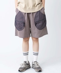 【涼】ワッフルウィーブドロップポケットショーツ