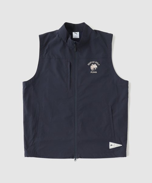PUMA（プーマ）の「PUMA GOLF x EDIFICE GOLF ウーブンベスト（その他アウター・メンズ・ホワイト/ネイビー・MEDIUM/LARGE/X-LARGE）」の2枚目の写真