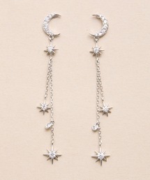 Zoule ゾーラ：Luminous ルミナスシリーズ　moon star　月　星　ピアス