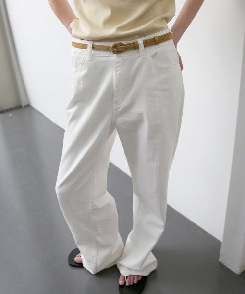 LEVAR(レバー)の「Relaxed Light Cotton Pants - Off White(その他パンツ・レディース・その他・X-SMALL/SMALL/MEDIUM)」の3枚目の写真