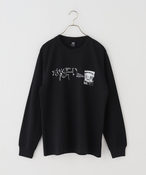 BRAIN DEAD(ブレインデット)の「【BRAIN DEAD/ブレインデッド】 MULTI VISION LONG SLEEVE SHIR(Tシャツ/カットソー・レディース・ブラック・SMALL/MEDIUM)」の1枚目の写真